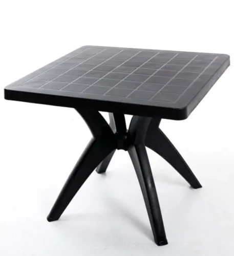 Mesa quadrada de plástico
