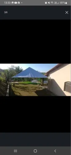 Tenda piramidal 6x6 com calha