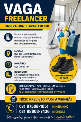 Serviço para mulheres limpeza fina em obras