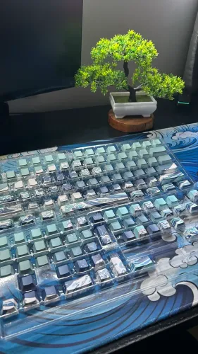 Keycaps PBT A Grande Onda de Kanagawa | Kit Completo | Cherry MX