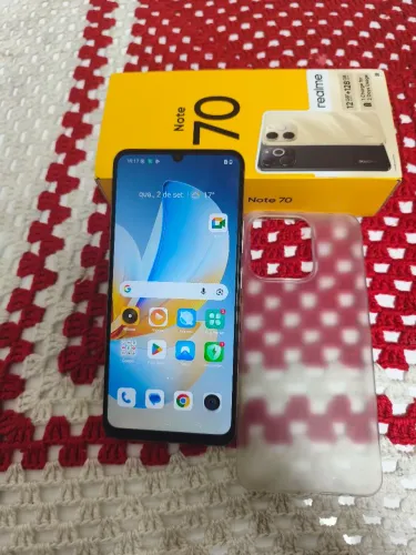 Realme note 70 128 giga novo pra vende logo 750
