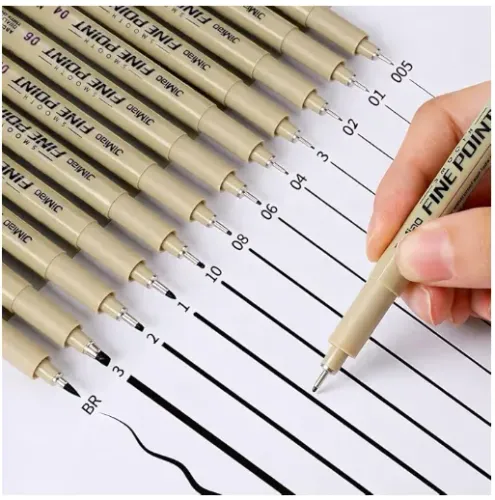 Caneta Nanquim 12 Unidades