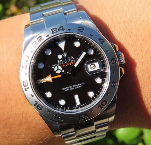 Rolex Explorer II 42mm 2014 Full Set Mostrador Preto