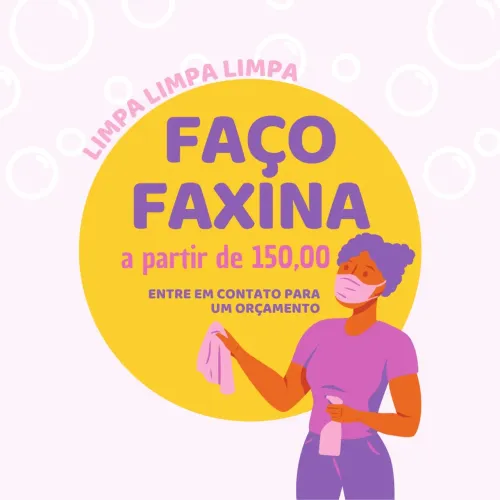 Faço faxina boa e barata 