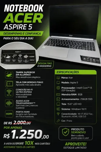Notebook Acer aspire 5