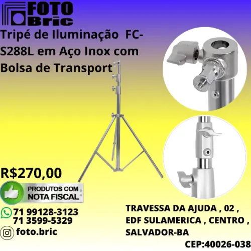 tripé de aço inox LT280
