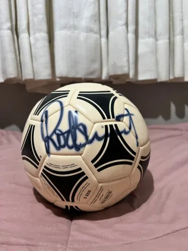 [RARIDADE] Bola Autografada Rod Stewart - Show Brasil 2015 - Original