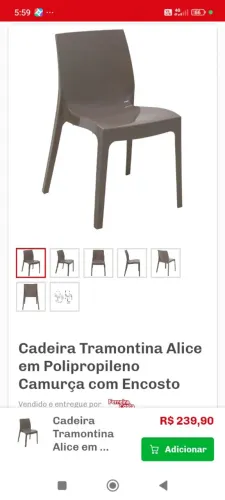 Cadeiras Tramontina