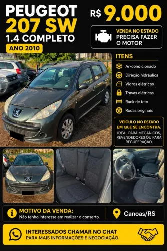 Peugeot 207 SW XR Sport 1.4 Flex 8V 5P 2010
