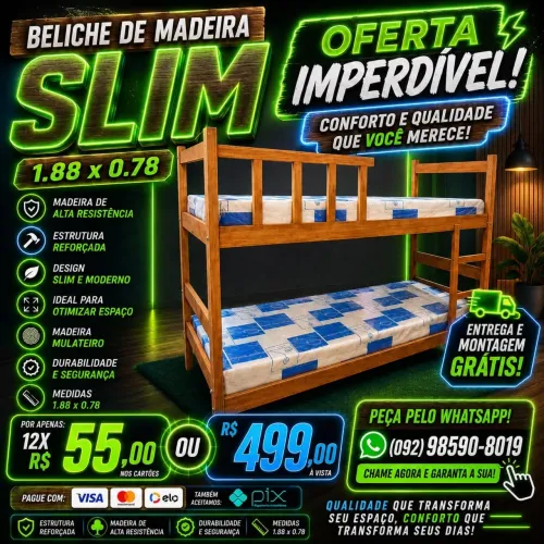 Beliche Madeira R$ 499,00