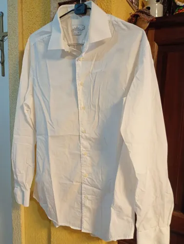 Camisa branca masculina slim G/GG ( BROOKSFIELD)