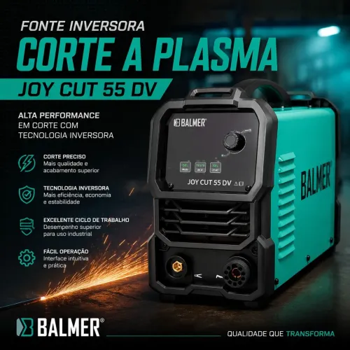 Fonte inversora Corte a plasma Joy Cut 55 DV- Marca Balmer 