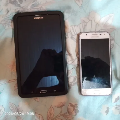 Vendo dois celulares (j5 prime e um tab A7)