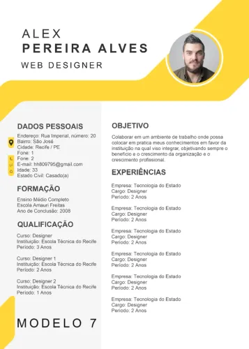 CURRICULO PDF APENAS 7 REAIS