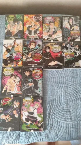 Mangás de Demon Slayer Vol. 7 ao 19 (exceto o 17)