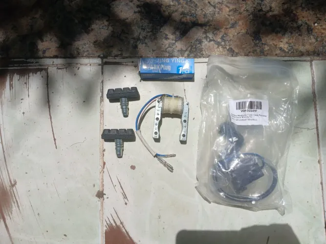 Bobina + CDI + Vela + sapata de freio ? Bicicleta Motorizada 80cc
