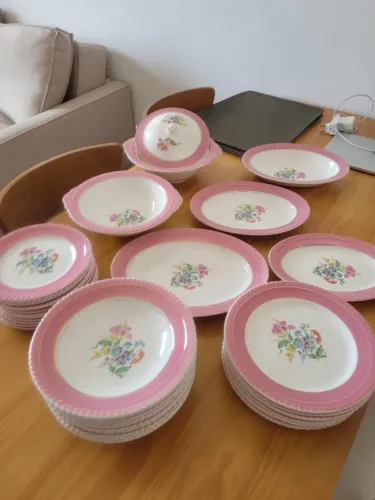 Conjunto de Jantar Porcelana - Anos 50/60 - Nadir