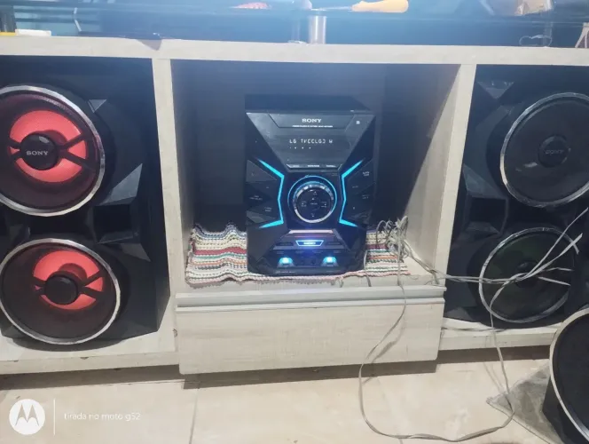 Som Sony 1800 RMS 4caixas
