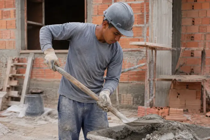 Abundante de pedreiro com experiência.