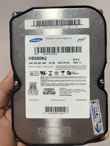 HD 80 GB - 3.5 - Saudável