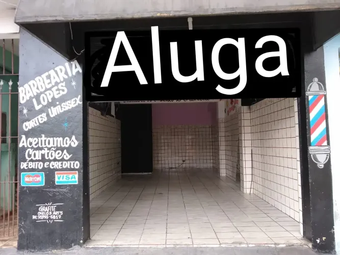 Salão Comercial para locação de 40 m Parque Pinheiros - Taboão da Serra - SP