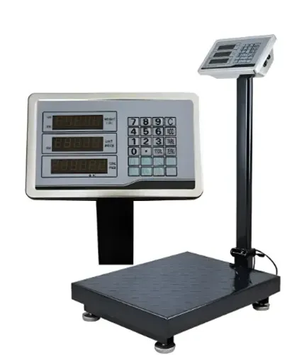 Balança Digital 150kg Plataforma Reforçada 40x30cm C/bateria 127/220v Cinza