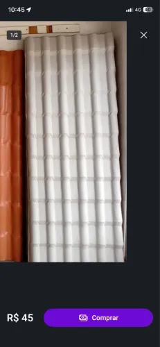 Telhas pvc branca