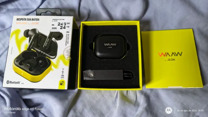 Fone waaw alok novo , usado 1 vez