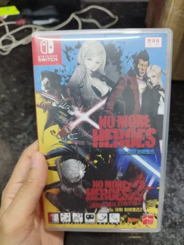 No More Heroes 1 + 2 Desperate Struggle Limited Run Card Edição Especial Nintendo Switch
