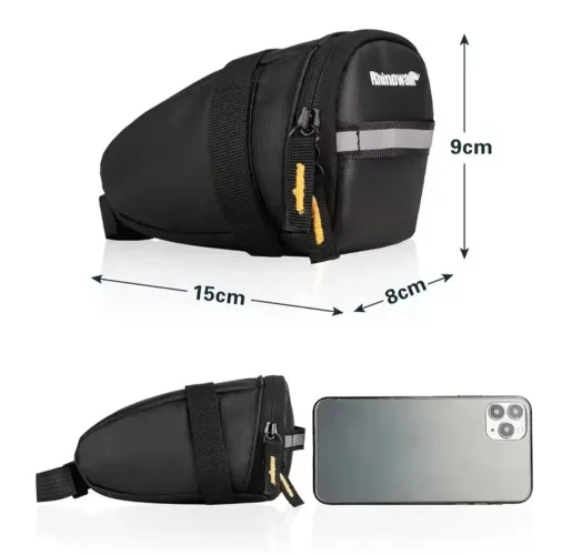 Bolsa de Selim para Bicicleta Rhinowalk - Compacta, Resistente e Impermeável