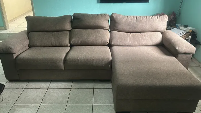 Sofá retrátil 3 lugares