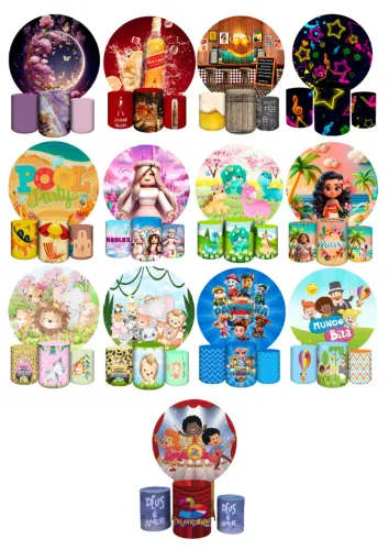 Kit Capas (Painel Redondo + Trio de Cilindros) PMG - Infantil - Masculino - Feminino.