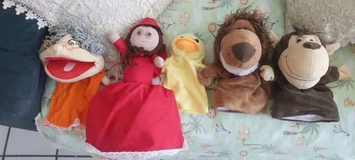 Bonecos fantoches para criançadas
