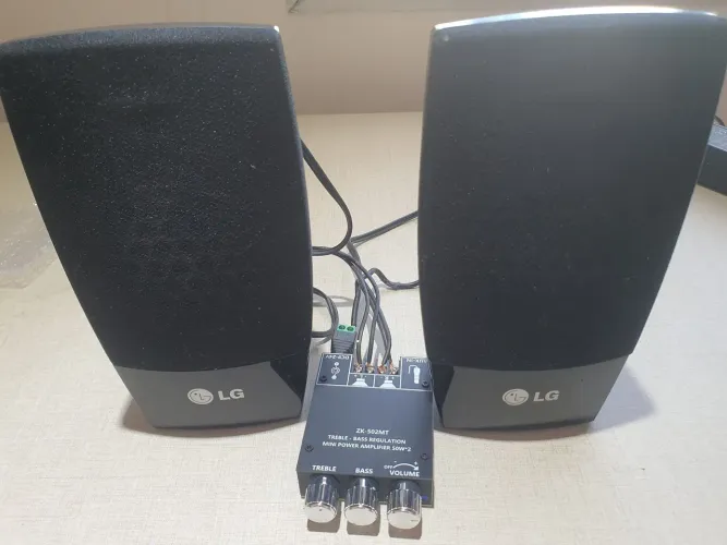 Caixa de som LG com amplificador bluetooth 50w por canal