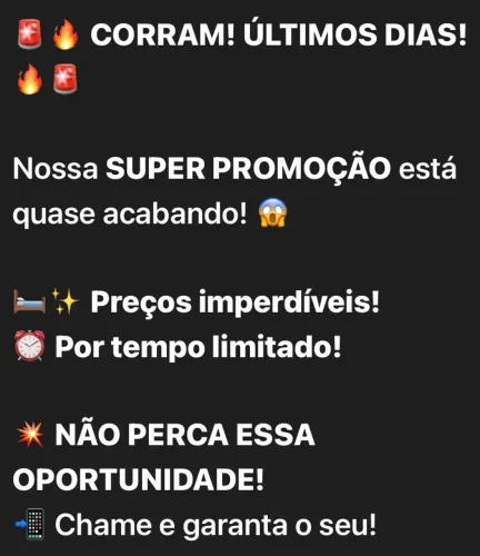 Super promoção de lençóis