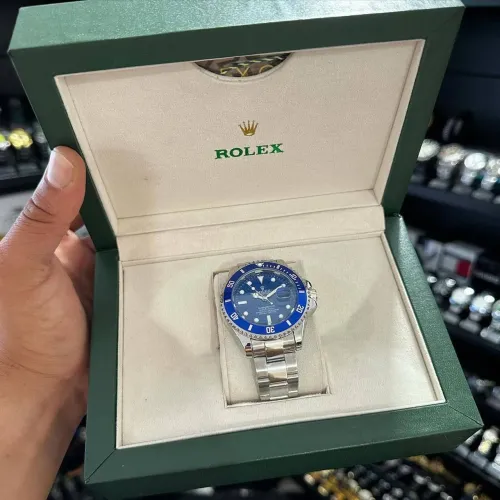 Relógio Rolex Submariner Azul (Smurf) - Impecável com Caixa