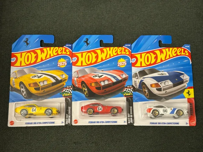 Trio Ferrari 365 GTB4 Hotwheels