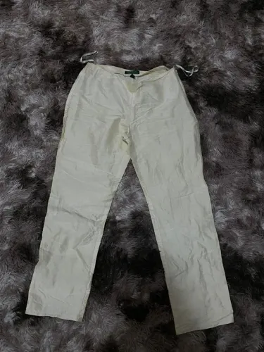 Calça de seda ralph lauren