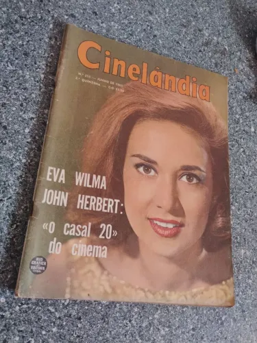 Revista Cinelândia/ capa Eva Wilma e John Herbert / 1963