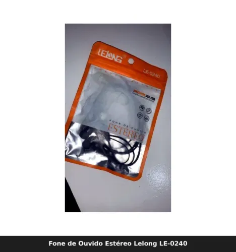 Fone de Ouvido Estéreo Lelong LE-0240
