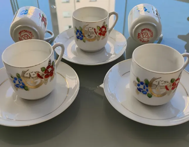Xícaras de café japonesa hachia & dia casca de ovo