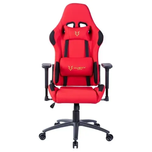 Cadeira Gamer Husky Gaming Racing, Vermelho, Com Almofadas, Reclinável, Descanso de Braço