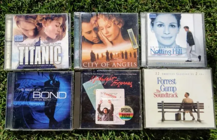 CD's Trilha Sonora - Titanic, Cidade dos anjos, Notting Hill, etc.