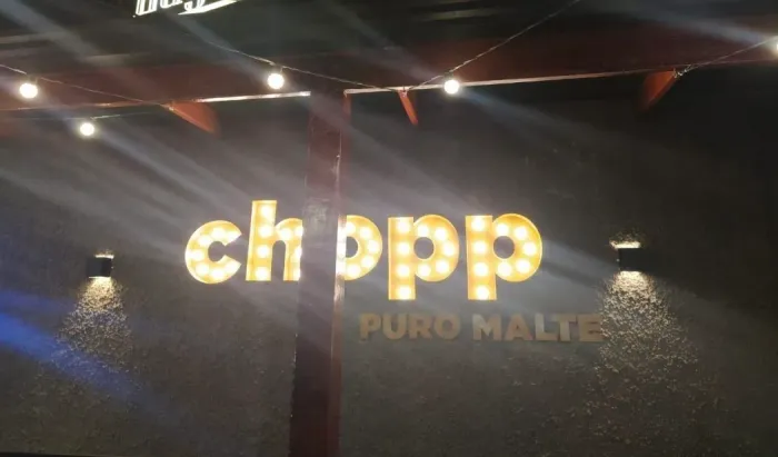 Letreiro luminoso CHOPP PURO MALTE
