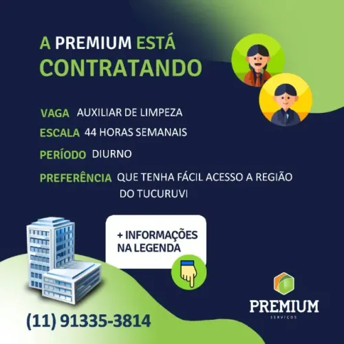 Auxiliar de Limpeza - MASCULINO