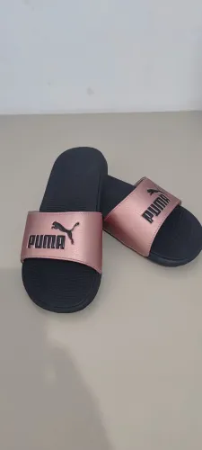 Chinelo Puma Feminino Rosa Metalizado Original Nº 35/36 Pouco Uso