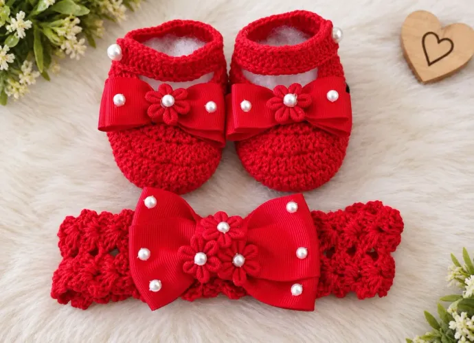 Kits bebê em crochê 
