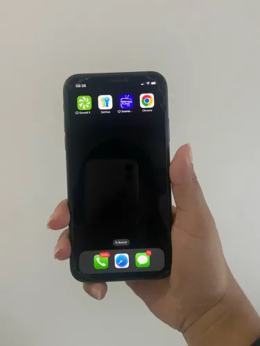 IPhone 11 preto 128gb. Película ruim. Tela 100%