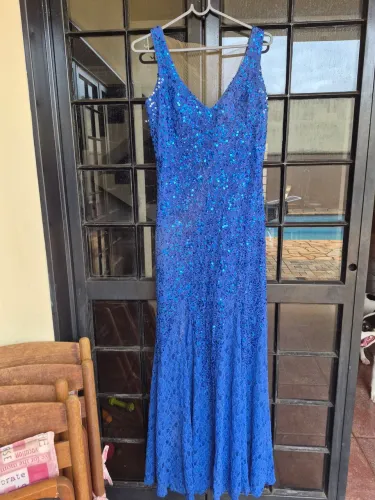 Vestido de festa azul 42/44