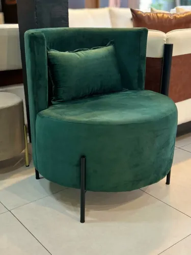 POLTRONA ORGÂNICA EM VERDE FLOREST